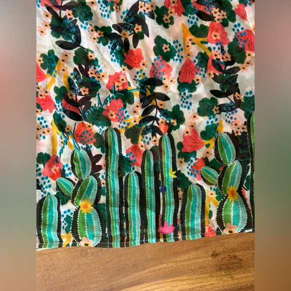 EMILY LOVELOCK Cactus floral midi‎ dress. Small. - Picture 4 of 9